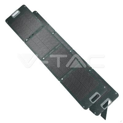 V-Tac foldbar solcellepanel - 120W, til bærbar strømforsyning/power station